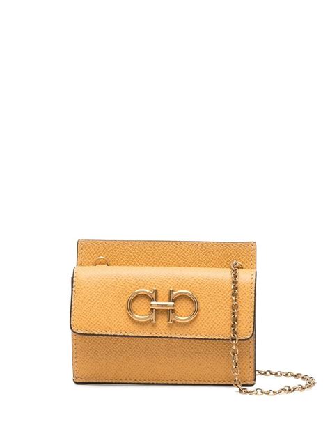 ferragamo cheap wallet red half|ferragamo gancini wallet on chain.